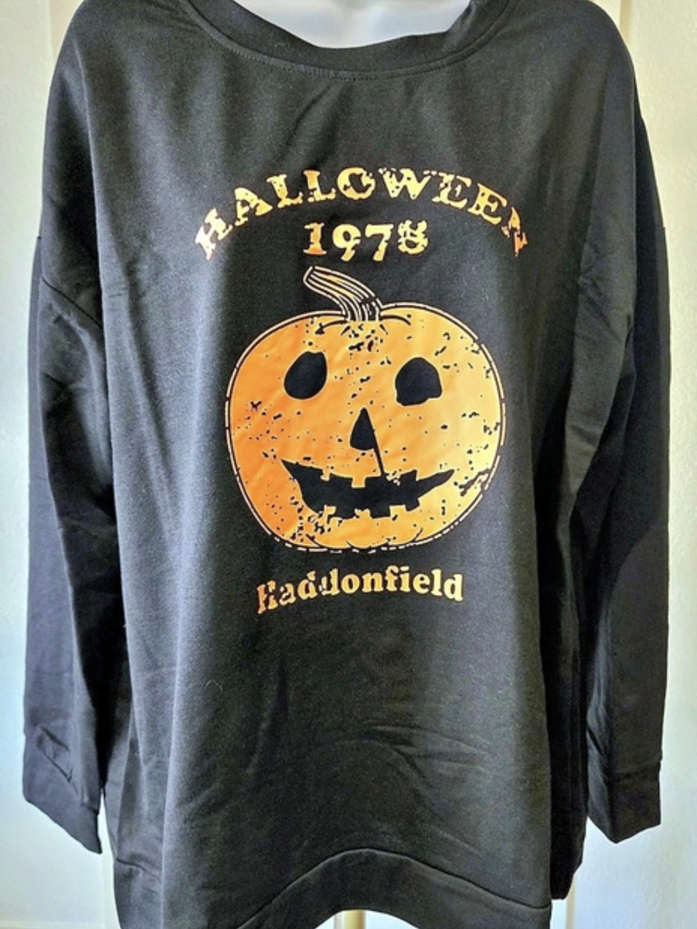 Halloween The Movie Pumpkin Graphic Sweatshirt NEW